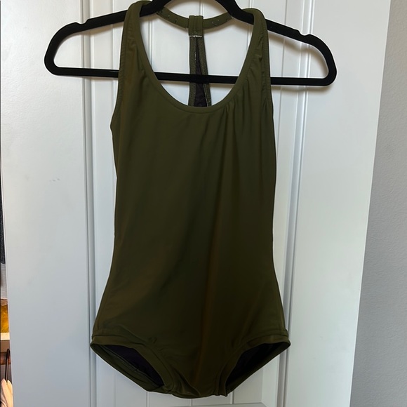 Tops - Olive Green One-Piece Leotard